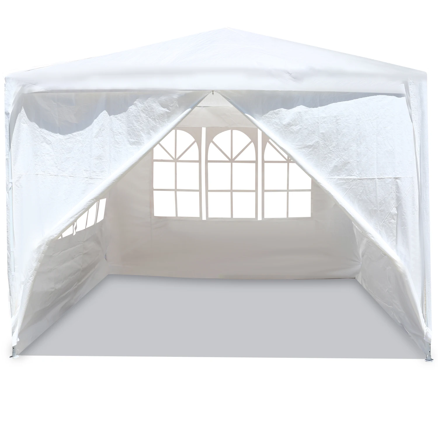 

10'x10' Party Tent Outdoor Heavy Duty Gazebo Wedding Canopy + 4 Removable Walls