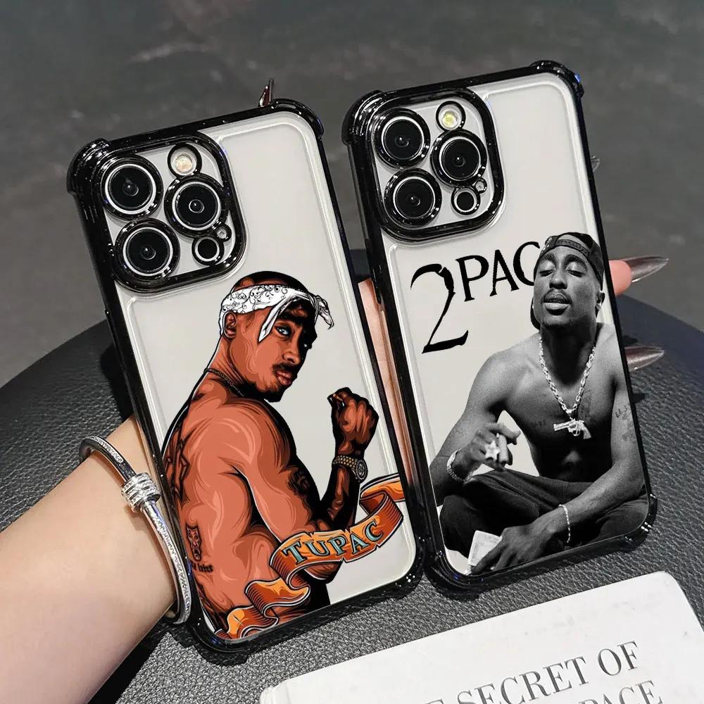 

2PAC Tupac Rapper Funda For iPhone 17 Pro 16 15 14 13 12 11 Pro Max Case 17 Plus 17E 16E 17Air Silicone Protection Phone Cover