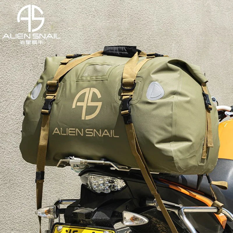 

ALIEN SNAIL Waterproof Motorcycle Rear Tail Bag Storage Travel Dry Bag 3L/60L Motorbike Luggage Backpack Motorcycle Seat Bags