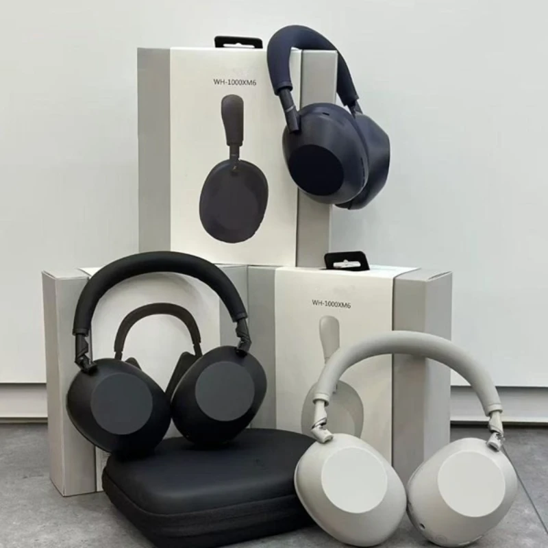 

New WH-1000XM6 ANC Stereo Over-Ear Wireless Noise-Canceling Sports Headphones with Mic and Storage Bag