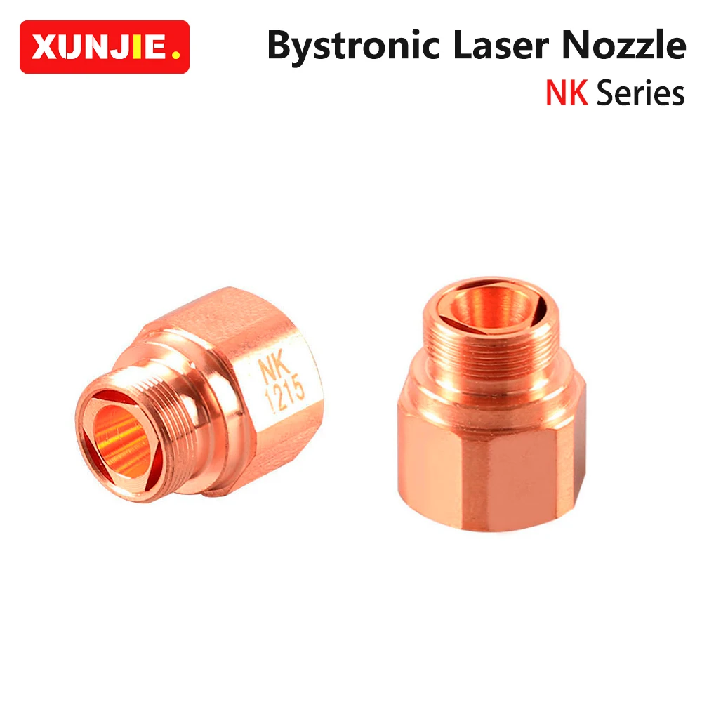 

XUNJIE 10Pcs/lot BY NK Series Laser Nozzle NK10 NK12 Double Layer M10 For Wholesale Bystar Fiber Laser Cutting Machine