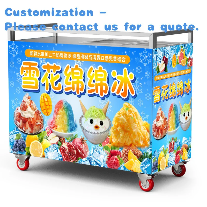 

на заказ.Дешевая коммерческая корейская складная и мобильная тележка со снежинками