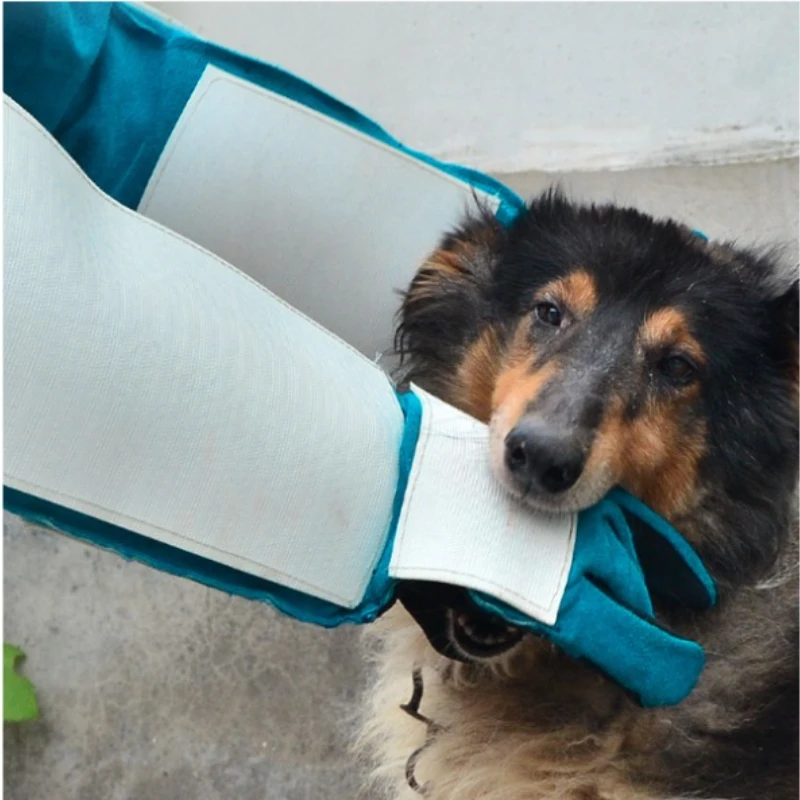 

Dog Bite Resistant Gloves Thickened Cowhide Garden Gloves for Pet Dog Training Anti-Stab & Anti-Puncture Protection