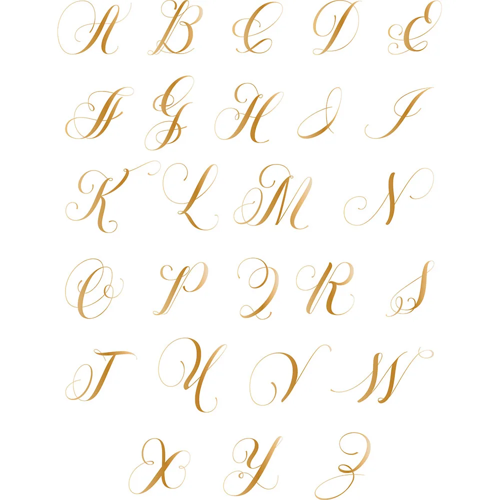 Elegant Monogram Alpha 3/4 Impress-Ion Letterpress Dies New Metal Hot Foil DIY Scrapbooking Card Paper Handmade Holiday Classic