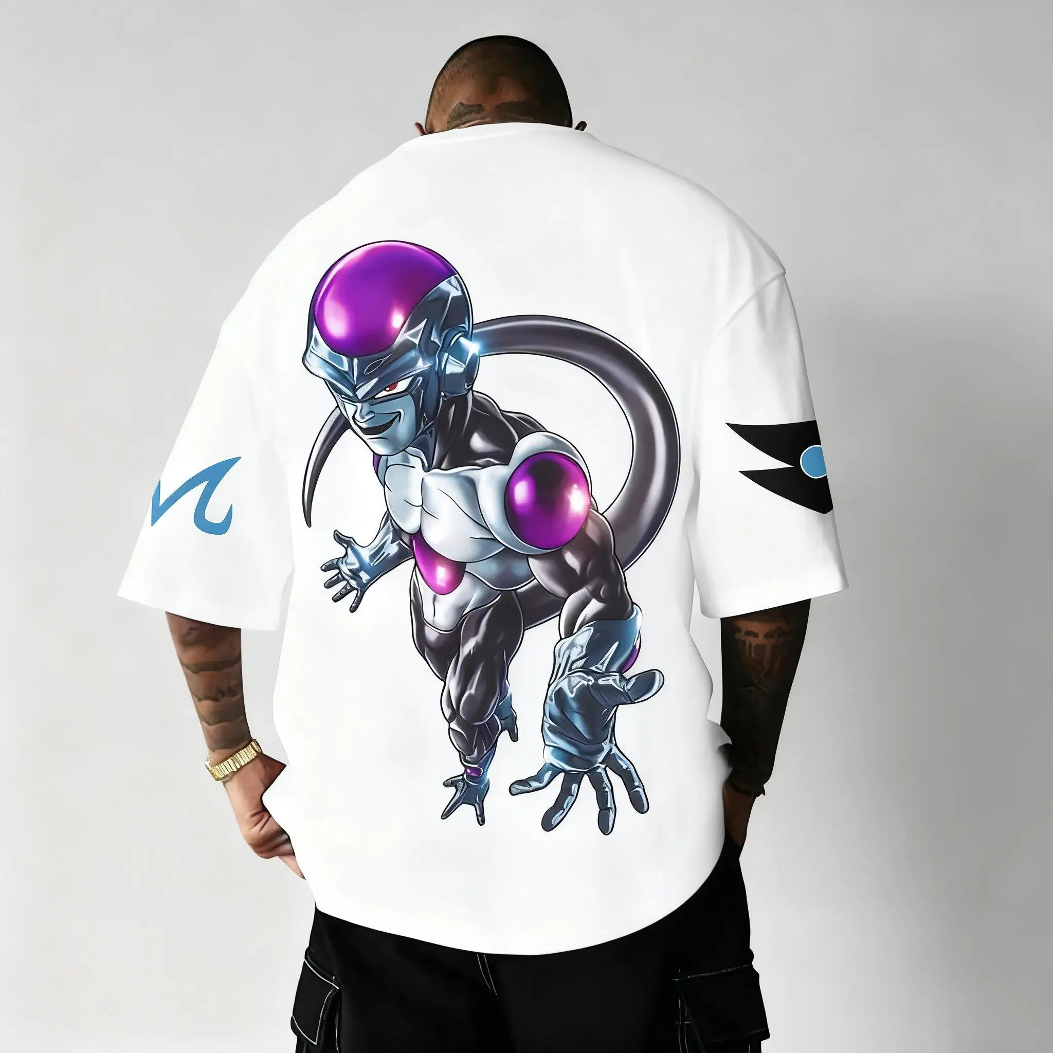 Dragon Ball Frieza T-shirt con stampa anime uomo donna manica corta oversize streetwear nuova moda estiva magliette grafiche top casual