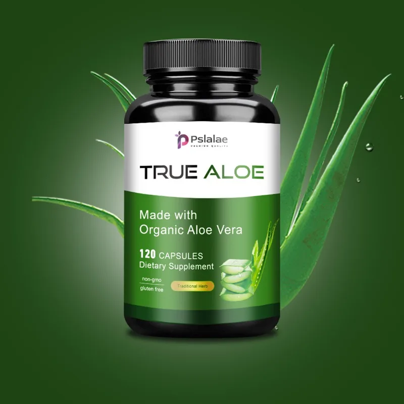 True Aloe Capsules - Suppresses Appetite, Balances Intestinal Flora,Promotes Intestinal Motility,Aids Digestive Health, Immunity
