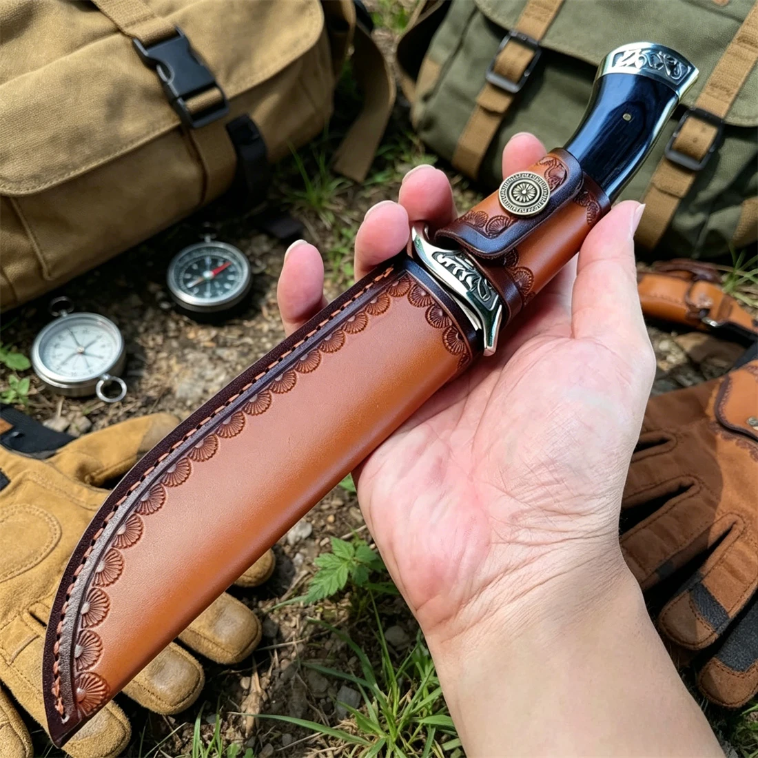 High Hardness 8cr13mov Blade W - Bushcraft Knife Fixed 评论和价格