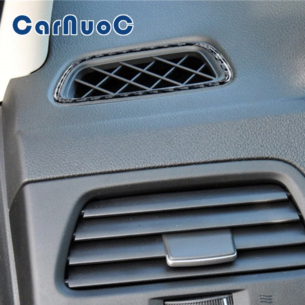 

Carbon Fiber Car Stickers Demister Air Vents Decorative Cover Trim For Honda CRV 2012 2013 2014 2015 2016 Interior Accessories