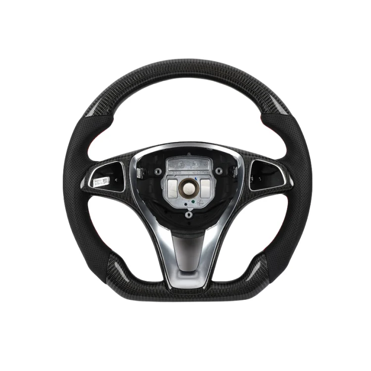 Custom LED Car For steering wheel W204 W212 W207 X204 X164 W463 Modified Carbon Fiber Steering Wheel