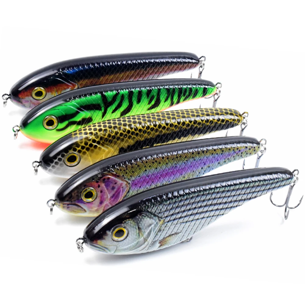 CCLTBA 15cm 81g Glider Jerkbait Wobblers for Big Game Fishing Pike Musky Fishing Lures Buster Artificial Bait