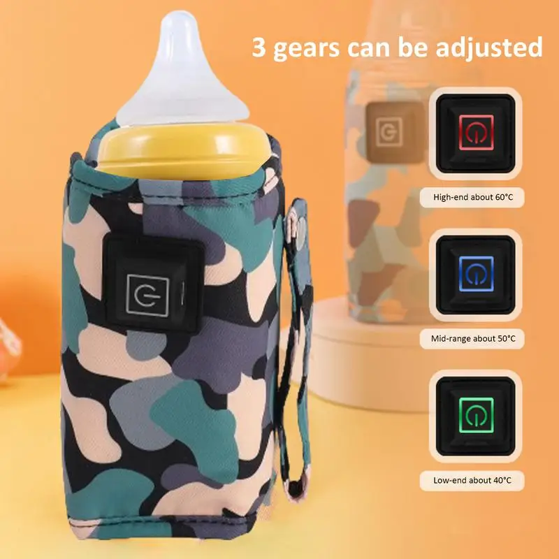 

Portable Milk Warmer Bottle Insulation Cover Rapid Heating Milk Drink Heat Keeper For Travel Camping Outdoor Shopping