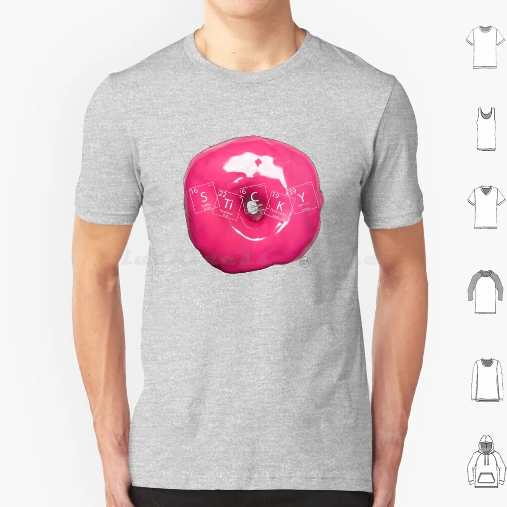 Sticky Donut T Shirt Men Women Kids 6xl Donut Pink Food Fun Sticky Humor