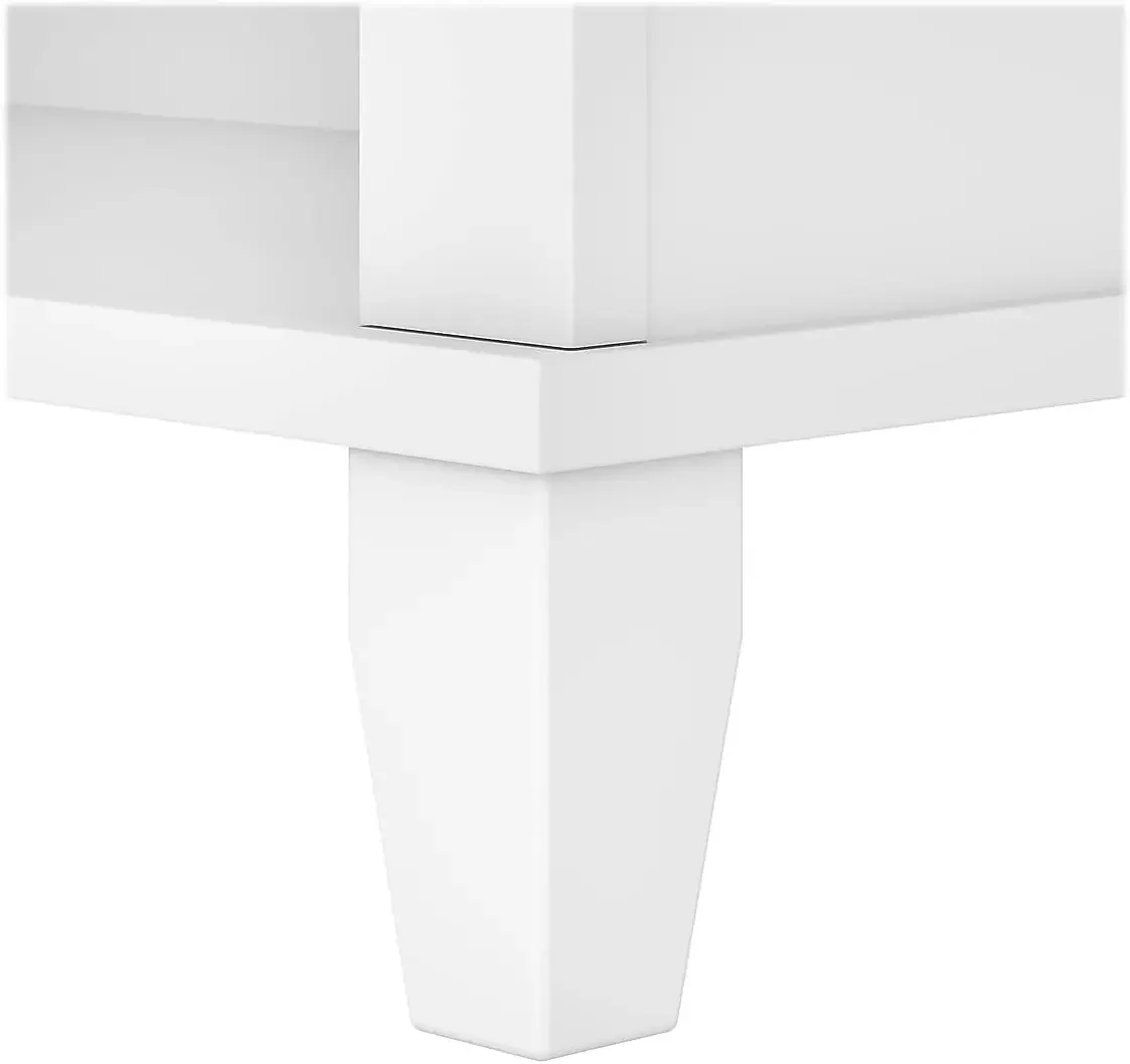 5-Shelf 65-Inch H Bookcase, White