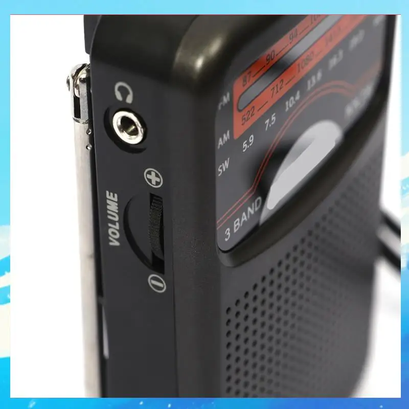 

Kk78 Universal Emergency Radtio Portable Sw/Am/Fm LCD Display Pocket Pointer Telescopic Angten-[A49T]
