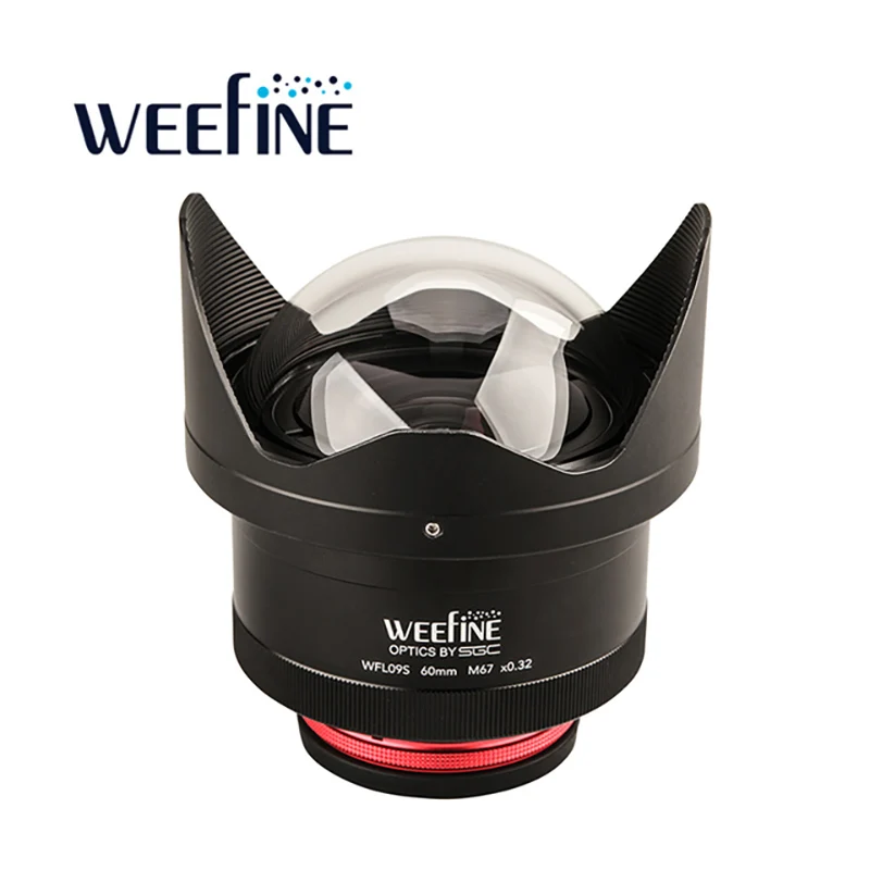 WEEFINE WFL09S Ultra-Wide Angle Conversation Lens M67-60mm Underwater Photography Scuba Diving Camera Housing Wide-Angle Lens