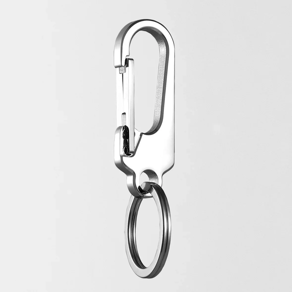 Stainless Steel Keychain Car Key Ring Holder for Men High Quality Key Chain Carabiner Belt Hanging Gift Gadget Jewelry Wholesale