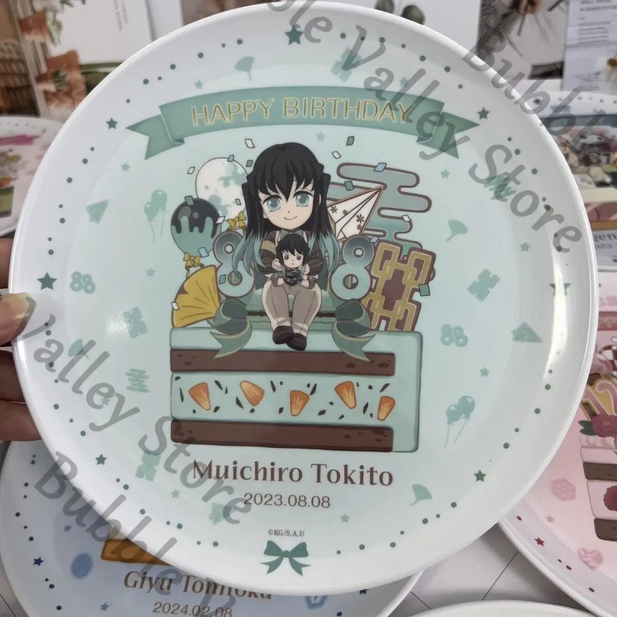 

Аниме натуральная тарелка Demon Slayer Tomioka Giyuu Genya Tokitou Muichirou косплей меламиновая тарелка мультяшный поднос для тарелки посуда Рождественский подарок