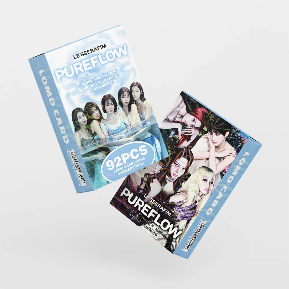 92 Small Cards of K-Pop Girl Group New Album PUREFLOW Celebrity Photo Stickers LOMO Cards Fan Collectible Gift Cards image 6