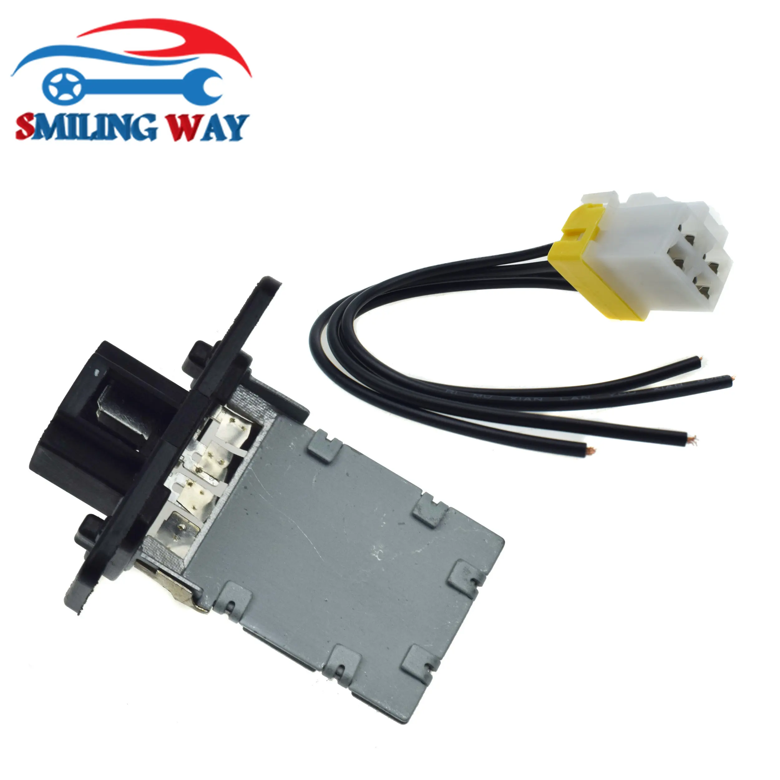 HVAC Blower Motor Resistor or with Harness Connector Plug For Hyundai Kia Elantra Santa Fe Sonata Forte Koup Optima Sorento