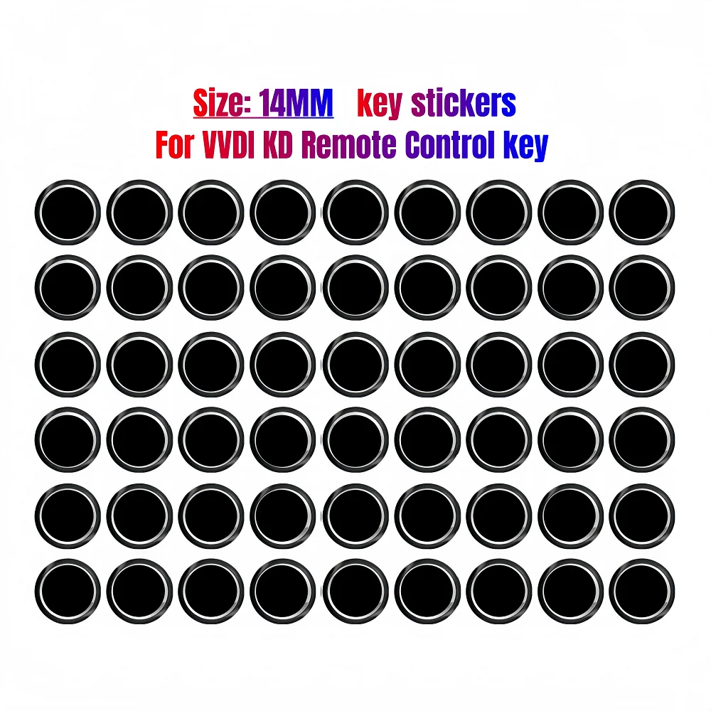 50 قطعة/الوحدة CNSZKEY 14 مللي متر لتقوم بها بنفسك الايبوكسي ملصق شارات شعار عن بعد ل Xhorse VVDl KD Keydiy مفتاح التحكم عن بعد #1