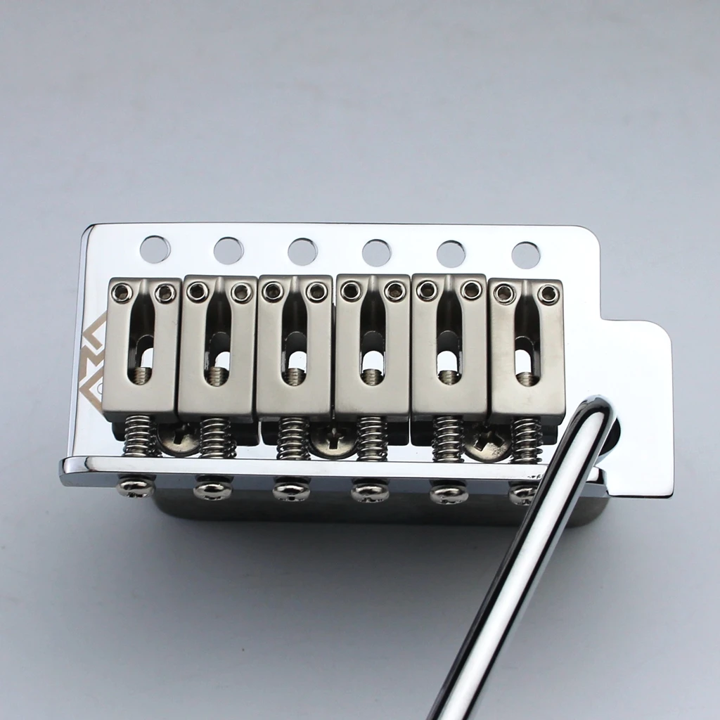 Sistema de ponte tremolo para guitarra elétrica st stratocaster st, acessórios cromados e prateados, espaçuras 10.5mm