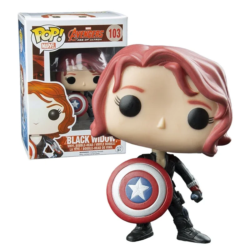 FUNKO POP NEWest Arrival Movies & TV Theme Black Widow #91 #103 Action Figure Model Toys for Children Birthday Gifts