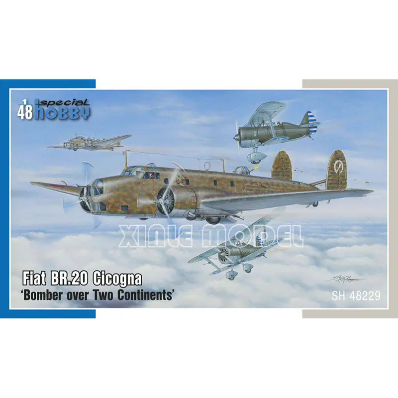 

Сборная пластиковая модель самолета Special Hobby SH48229 Fiat Br.20 Cicogna 1/48