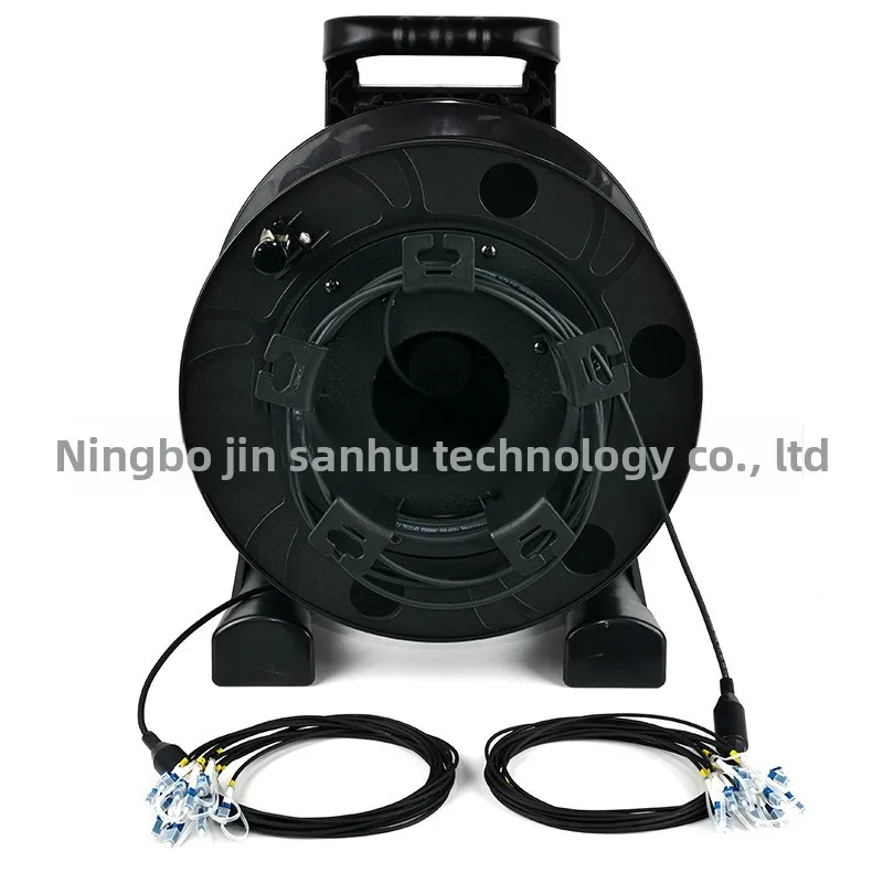 Outdoor Pre-Terminated Field-Deployed 12-Core Armored Single-Mode Fiber Optical Cable LC-SC-FC Connectors Low Smoke Halogen-Free