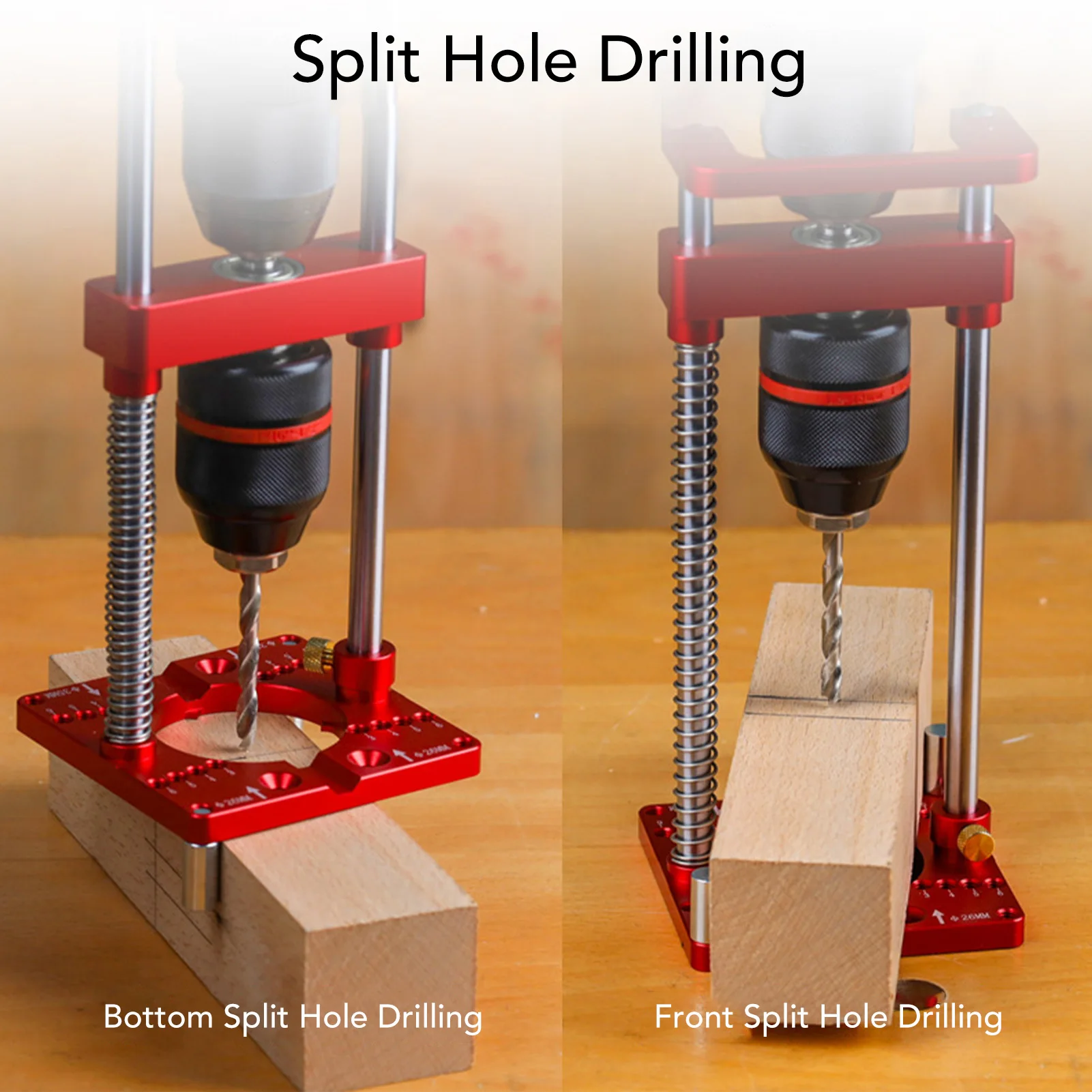 Hand Electric Drill Holder Handheld Bench Drill Fixing Bracket 35mm Hinge Hole Locator for Woodworking Hinge Hole Locator