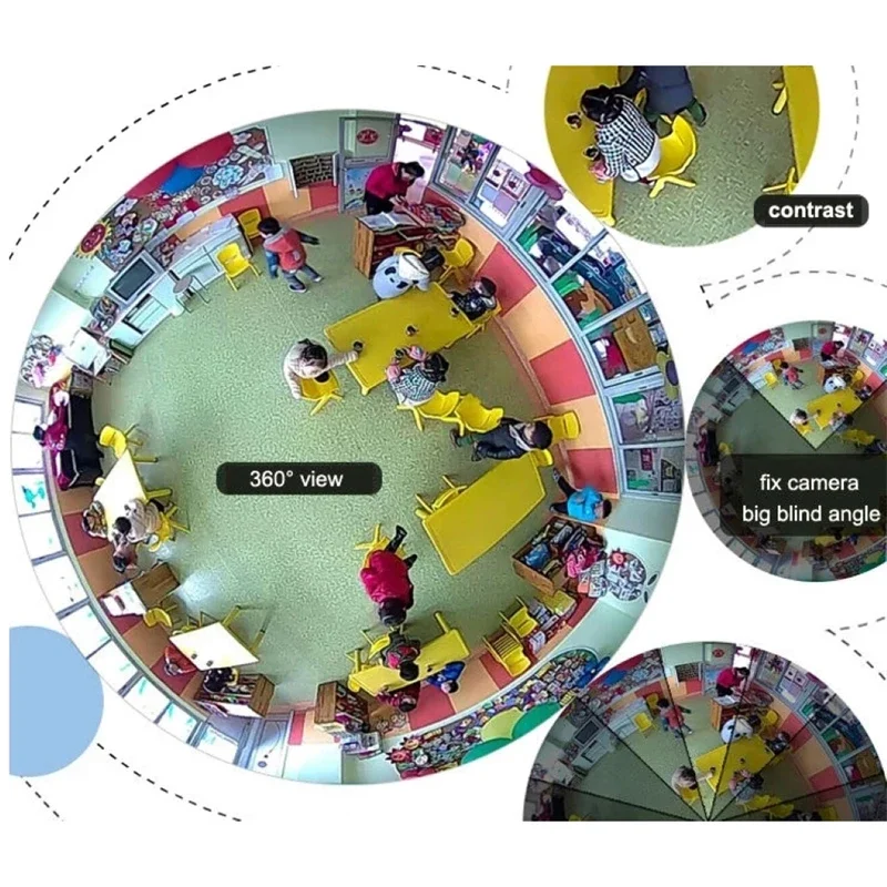 Caméra de surveillance panoramique avec vision nocturne, V380 Pro, WiFi, 1080P, Guardian Fisheye IP, sécurité, résistant à 360