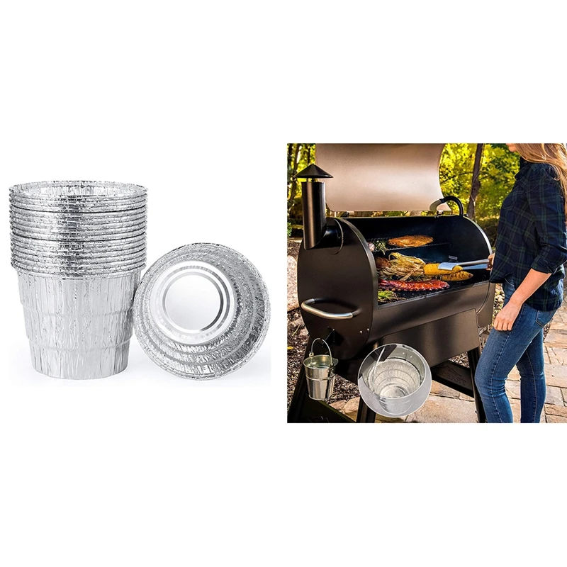 Disposable Grease Bucket Liners Fit For Traeger Wood Fired Pellet BBQ Grill Accessories