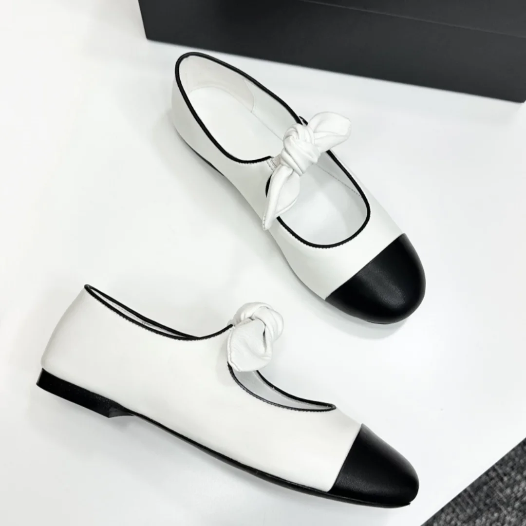 Luxury Brand Low-heeled Shoes Stylish Commuter Shoes Hiking Shoes Sheepskin Upper Women's Low Heel Casual Shoes Mary Janes