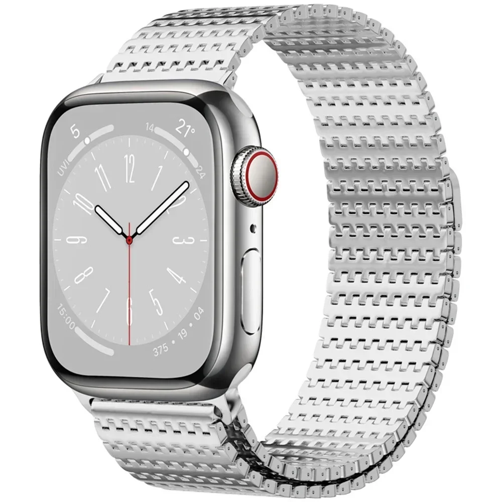 Magnetic Milanese Loop for Apple Watch Ultra 2 49mm 9 8 7 45mm 41mm Luxury Men Metal Band IWatch Series 6 5 4 Se 40 44mm 38 42mm