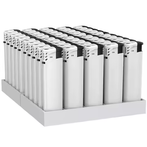 25PC White Small Mini Windproof Lighter Manufacturer Wholesale Men's Gift Smoking Set Lighter Smoking Set Accessories Gifts