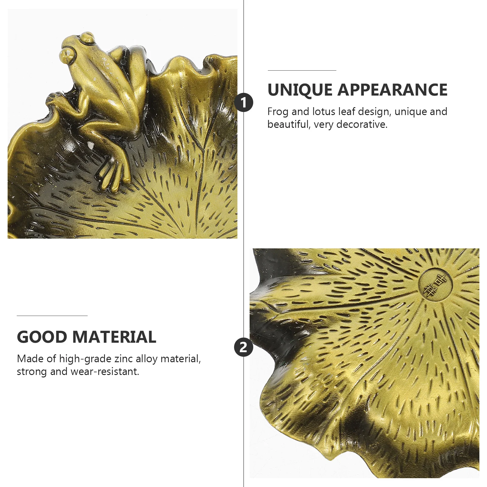 Rondelle de stylo en métal grenouille, plateau à encre multifonction pour calligraphie, peinture, Style rétro, encreur en forme de Lotus, accessoire de bureau