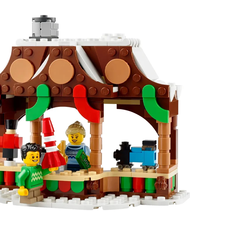 مكعبات بناء ليجو لسوق الشتاء ، ألعاب للأطفال ، ، ، #6