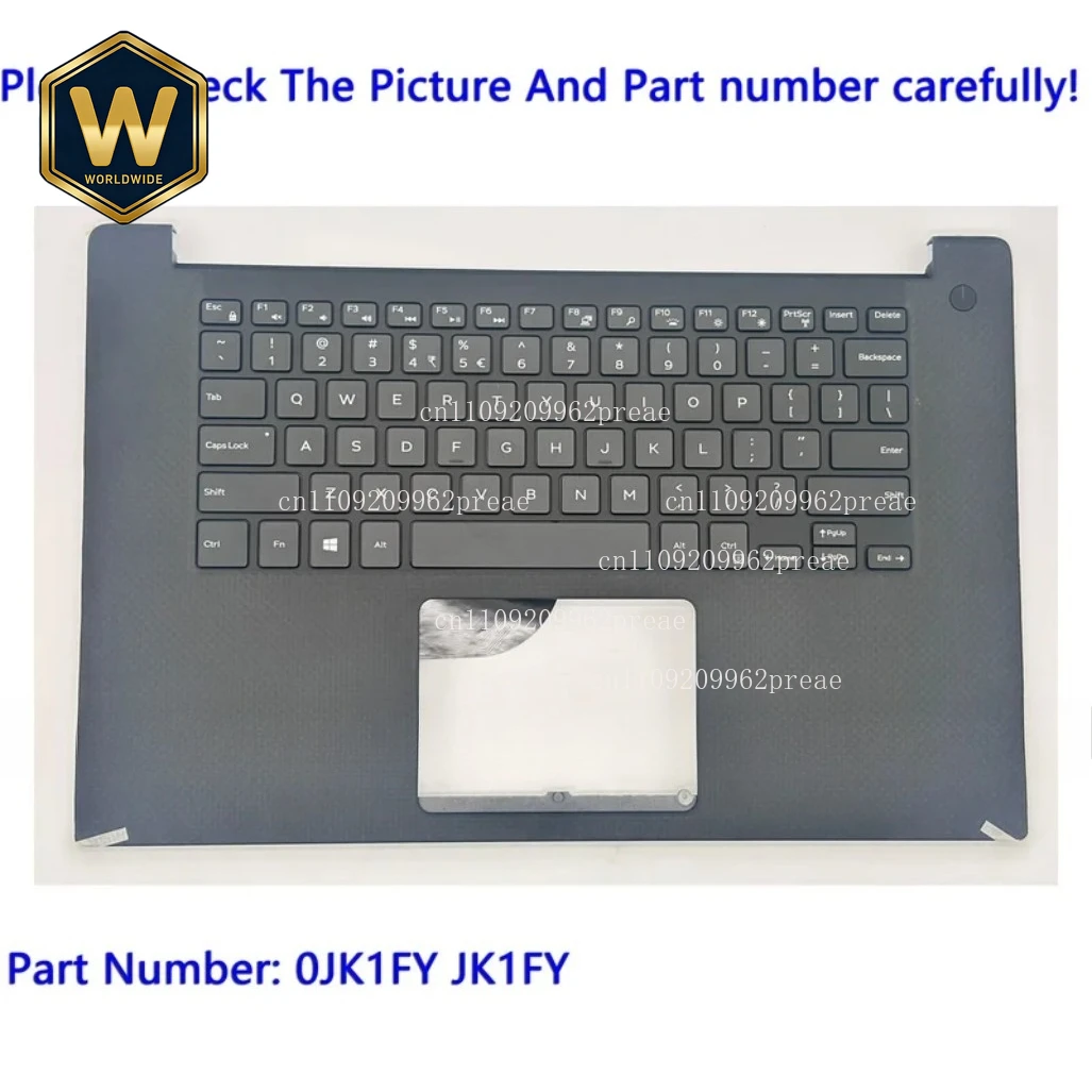 

Новая черная крышка для клавиатуры (пальмрест) для Dell XPS15 9550/Precision 5510/P56F, артикул 0JK1FY