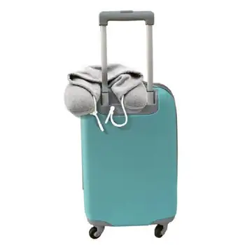 Měkký pohodlný polštář s kapucí na krk ve tvaru U, polštář s kapucí a kapucí na krk 10 nejlepší prodej cestovní polštář s mikinou - №8