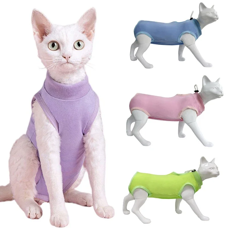 Breathablecat Cat Weaning Suit Anti-licking Recovery Clothes Kitten Sterilization Vest for Small Medium Dog Cat Pet Care Clothes