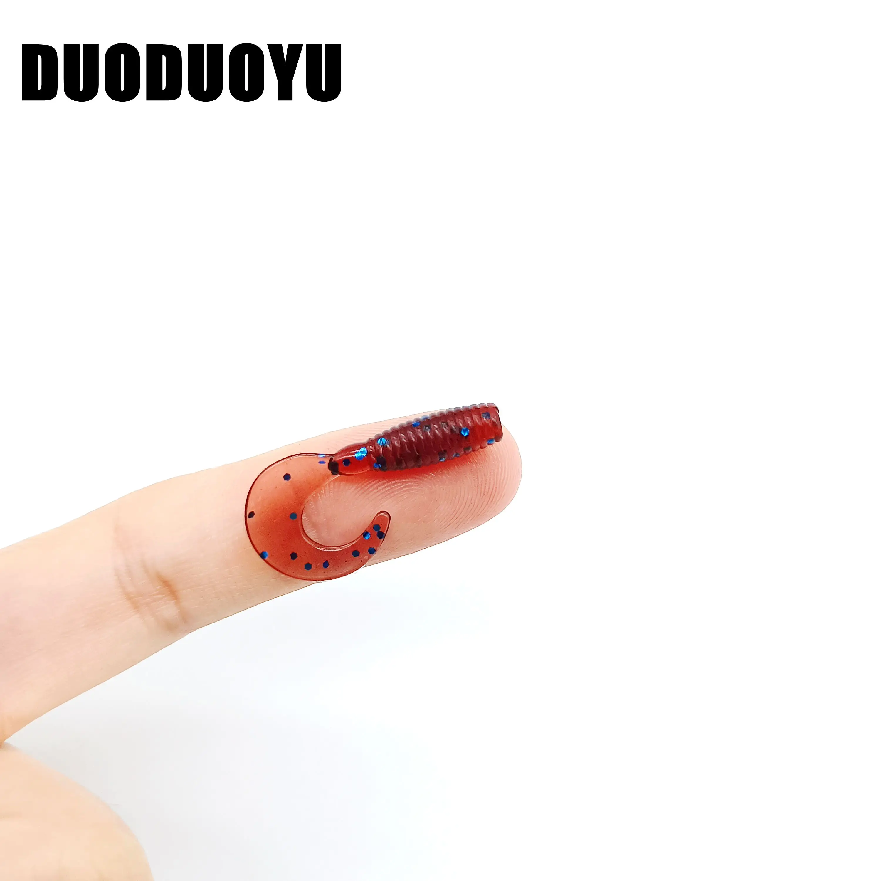 DUODUOYU 10PCS  Mini Soft Fishing Lure Silicone Bait 0.4g/30mm Artificial Swimbait Jig Wobbler Bass Bait Fishing Tackle