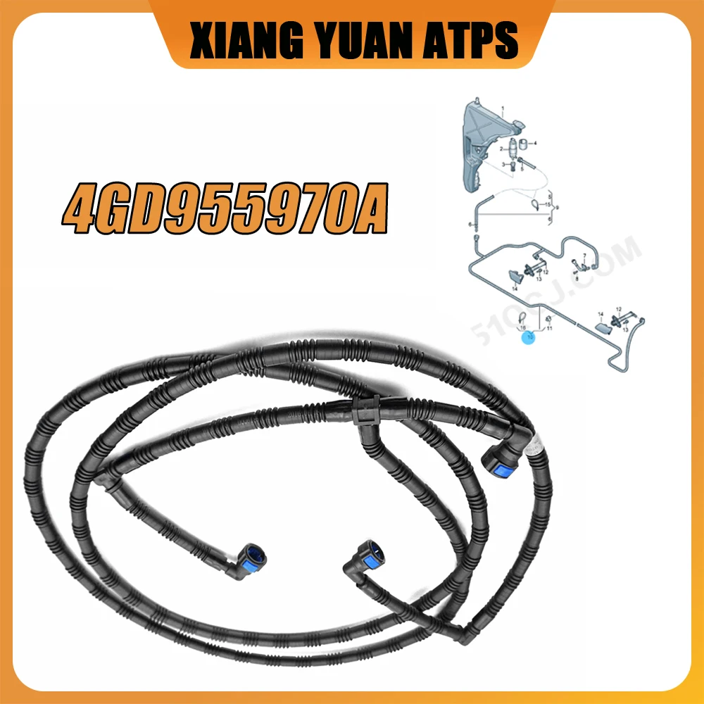 

4G0955970A Headlight Water Spray Hose Cleaning Device For Audi A6 C7 PA 2016-2018 4G0955970D 4GD955970A