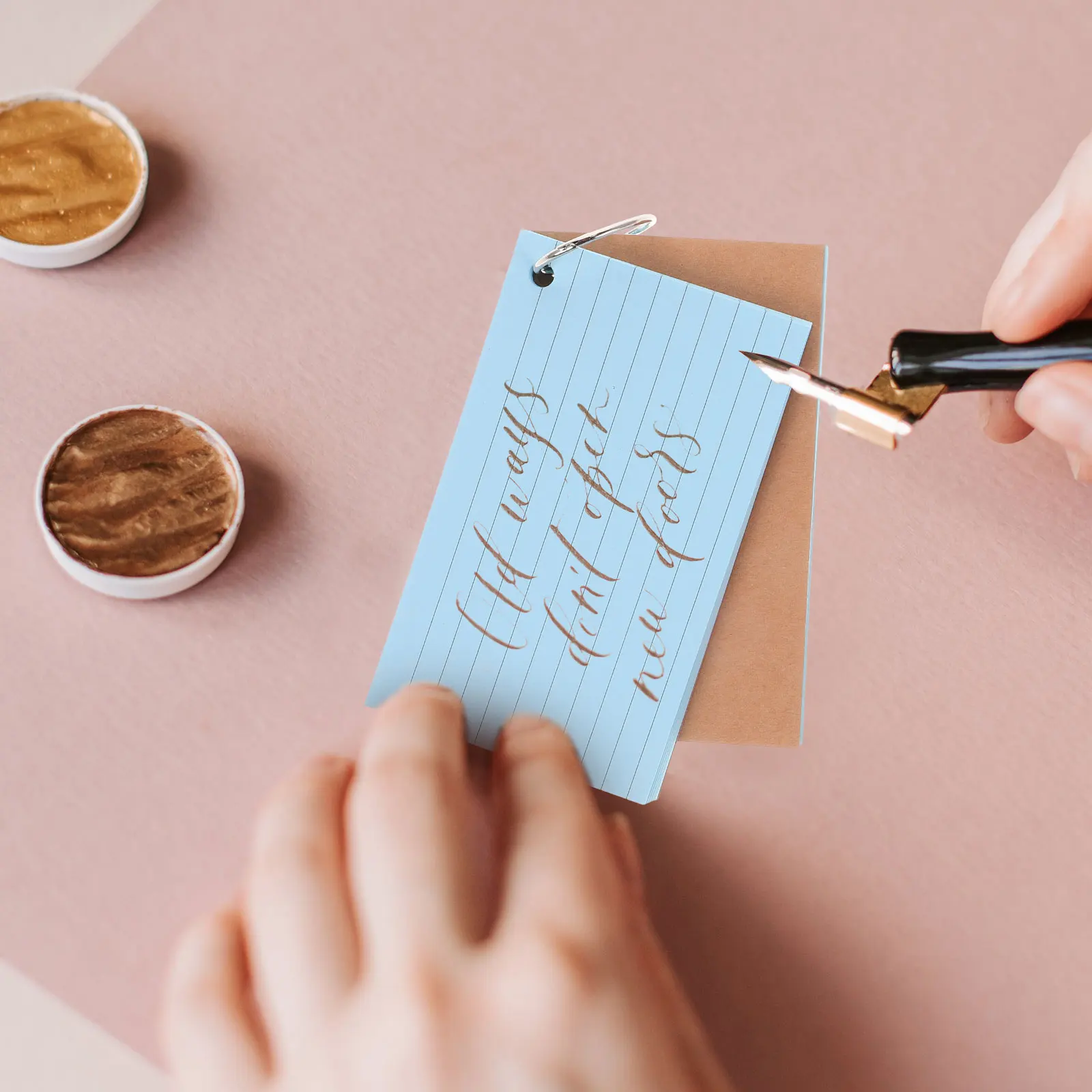 1 Set Index Cards Bulk Hole Punched Flashcards For Studying Portable Study Supplies College School Notepad English Vocabulary