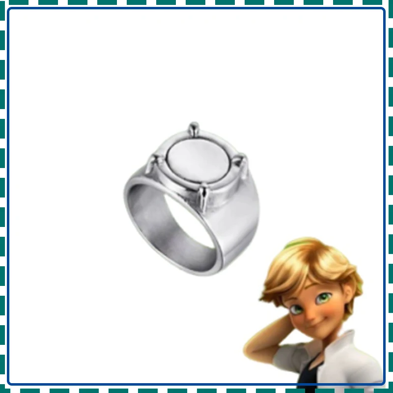 Anillo transformador de gato Nora, joyería, accesorio de Cosplay de dibujos animados, tema Reddy Adrienagreste, accesorio de moda para niñas