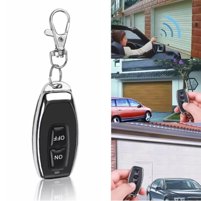Wireless RF Remote Control Transmitter 433/315MHz with 2 Buttons for Garage Door Opener Gate Home Automation Car Alarm