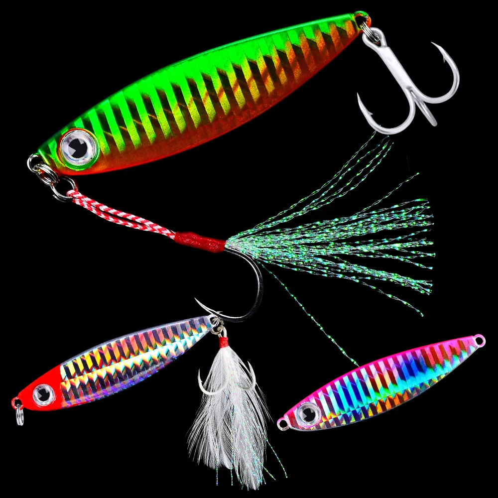 

Proberos 1pc Father's Day gift Fish Jig High Quality Bass Lure Deep Sea Metal Slow Jig Lure Saltwater Fast Sinking Fishing Lures