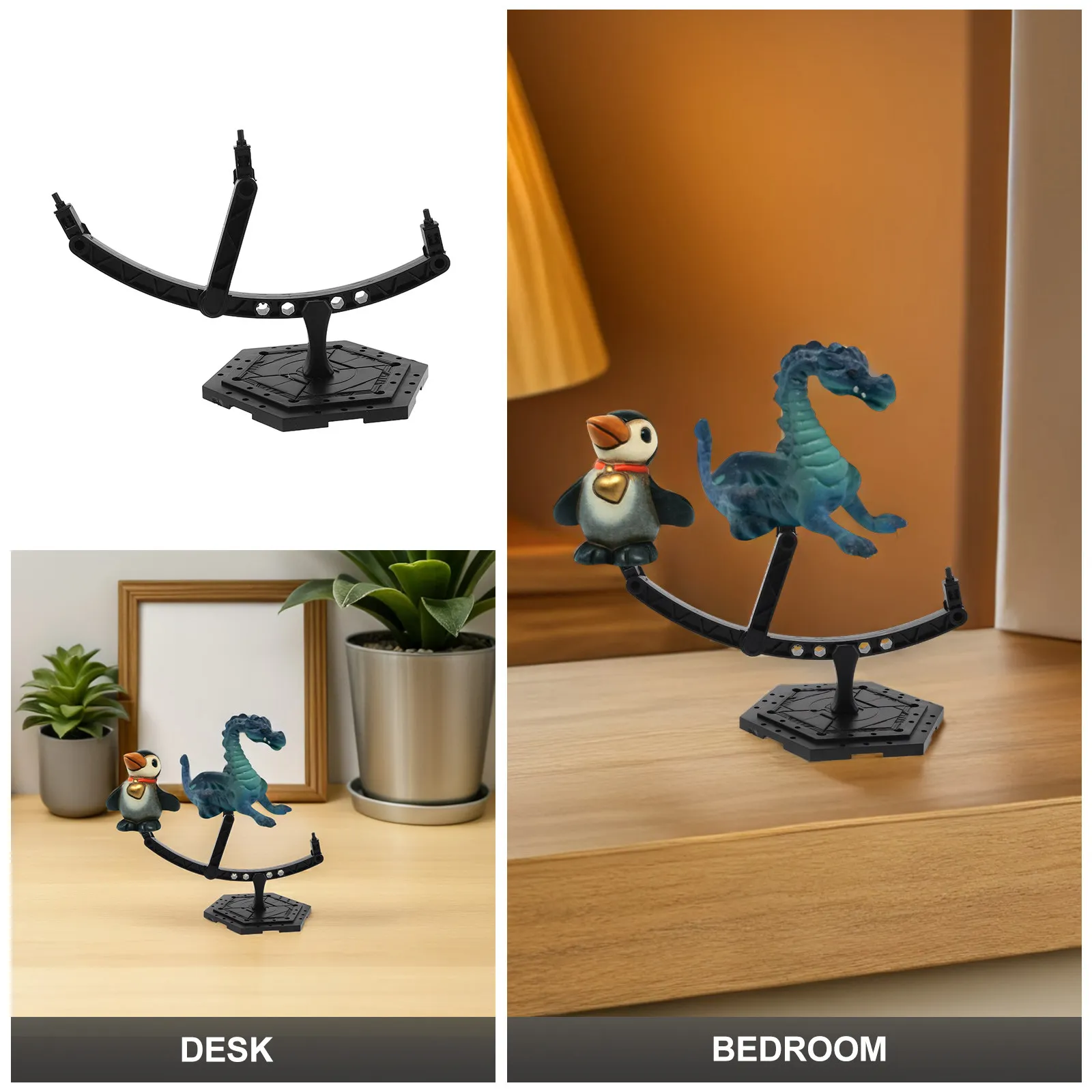 Supporto per Esposizione Figure da 6,29 Pollici - Stand Minimalista per Personaggi d'Azione - Base Antiscivolo Sicura Compatibile con Modelli Gundam