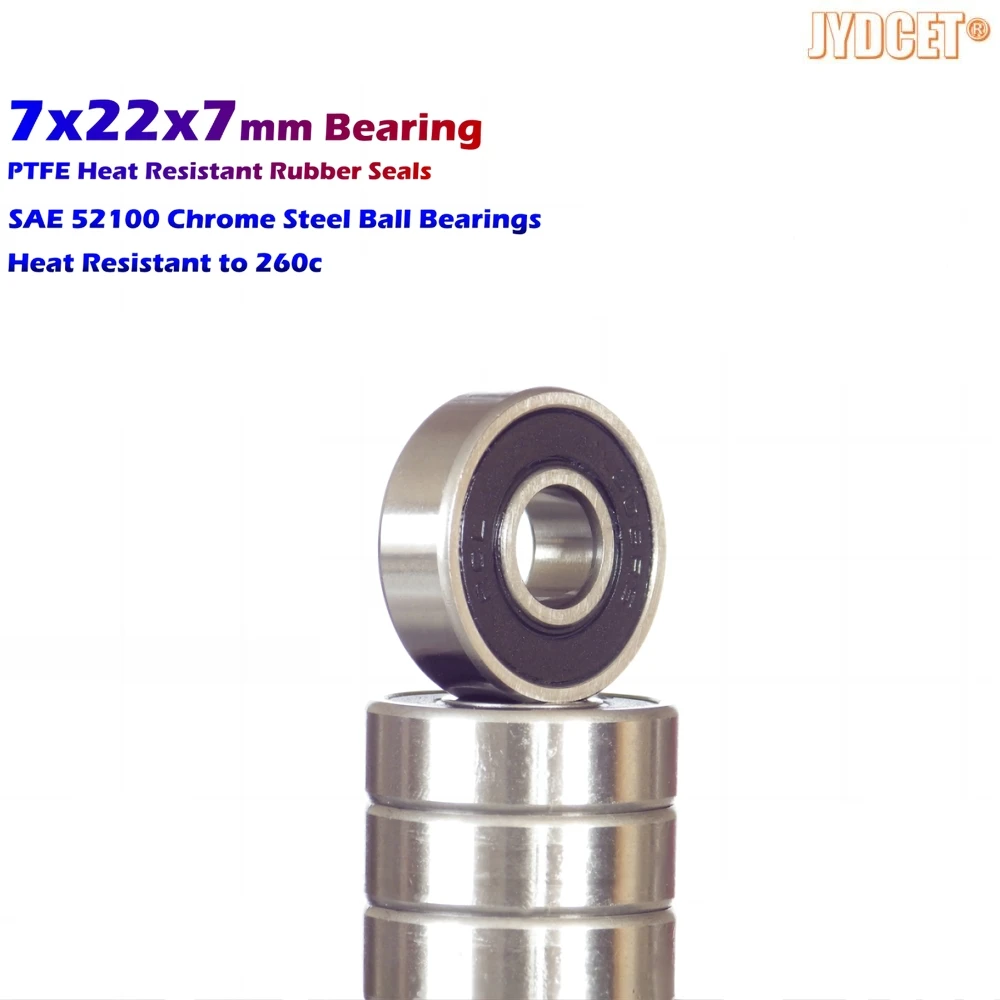 

627-2RS Deep Groove Ball Bearing Double Sealed 7x22x7mm Chrome Steel for Scooters Elevators Skateboards RC Car Boat Plane