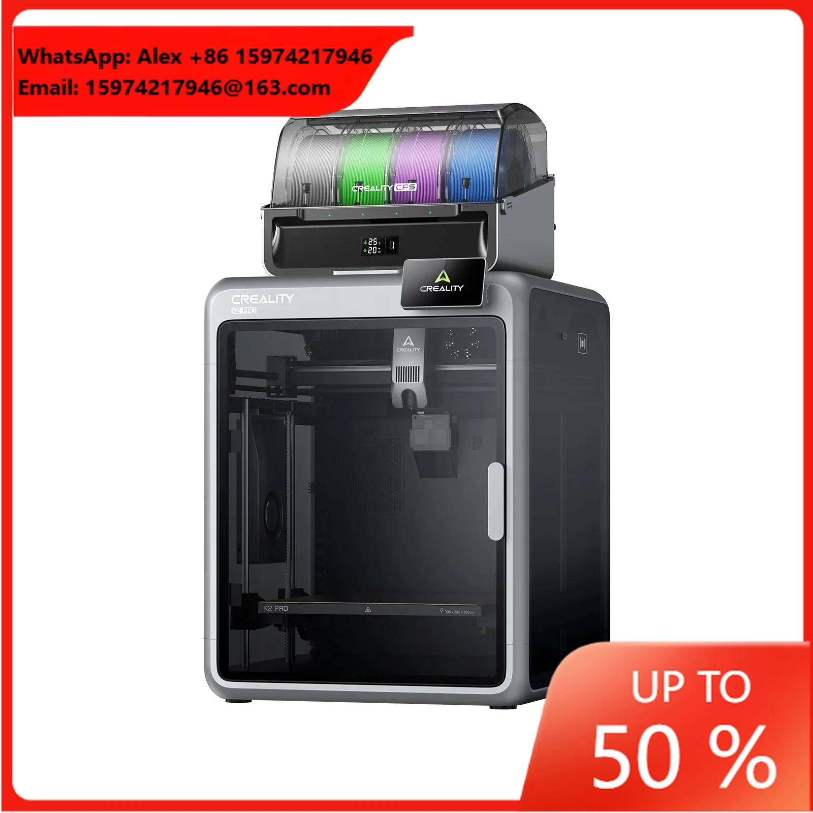 Creality K2 Pro Combo 3D Printer 300*300*300mm Multi-Color High-Speed CoreXY