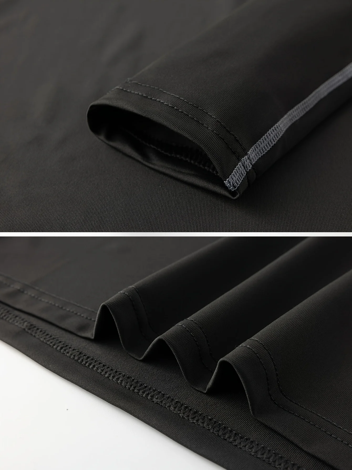 قميص رياضي مضغوط للرجال، قميص أسود بأكمام قصيرة، مناسب للجري وكرة السلة وركوب الدراجات وما إلى ذلك، ملابس رياضية غير رسمية