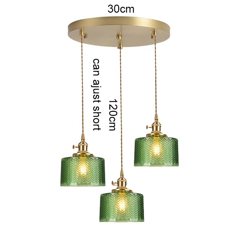 LED Vintage Glazen Hanger Lichtgroene Hangende Lampen Woonkamer Decor Armatuur Hall Slaapkamer Eetkamer Indoor Armatuur Glans hanglamp woonkamer hanglamp glas hanglamp eiland bar decoratie plafond